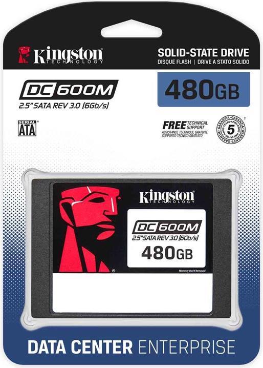 Kingston DC600M - SSD - Mixed Use - 480GB - intern - 2.5 (6,4 cm) - SATA 6Gb/s (SEDC600M/480G) von Kingston
