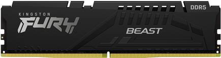 KINGSTON FURY Beast 64GB 5600MT/s DDR5 CL40 DIMM Kit of 4 Black XMP (KF556C40BBK4-64) von Kingston