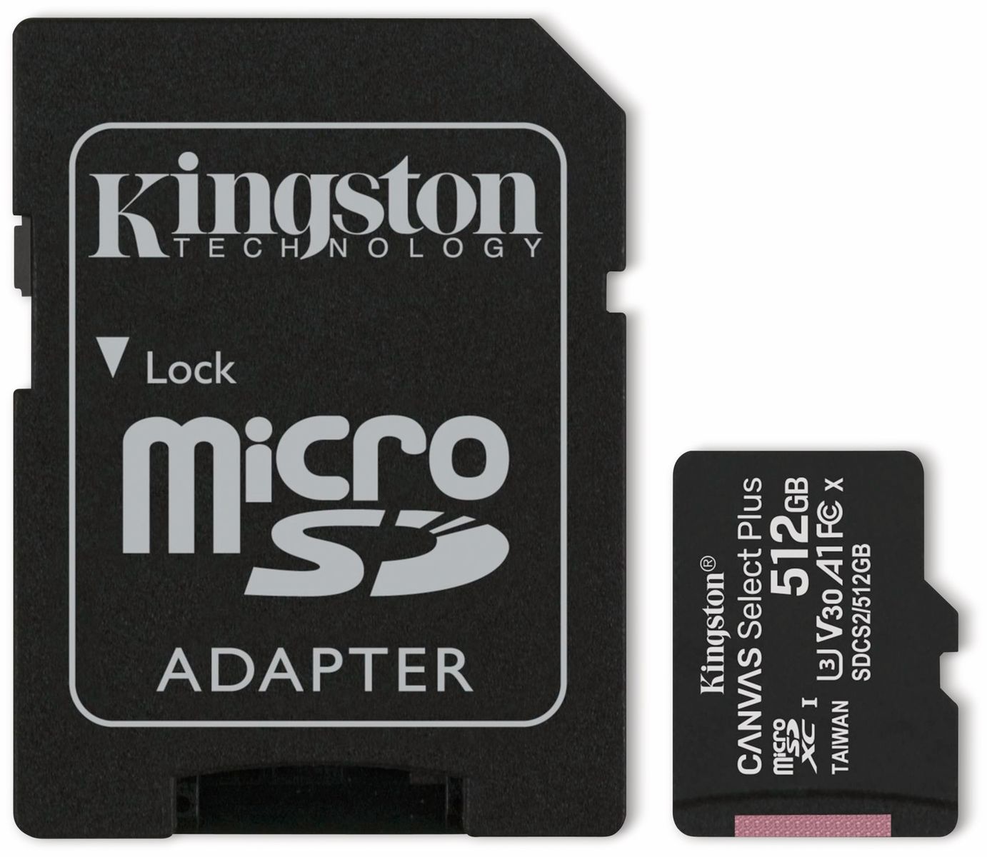 KINGSTON MicroSD-Card Canvas Select Plus, 512 GB von Kingston