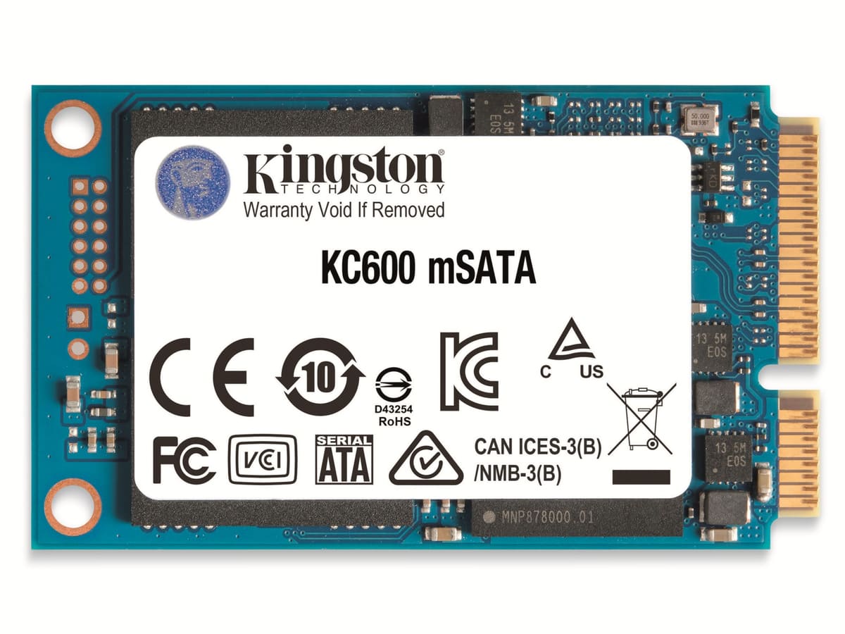 KINGSTON SSD KC600, mSATA, 256 GB von Kingston