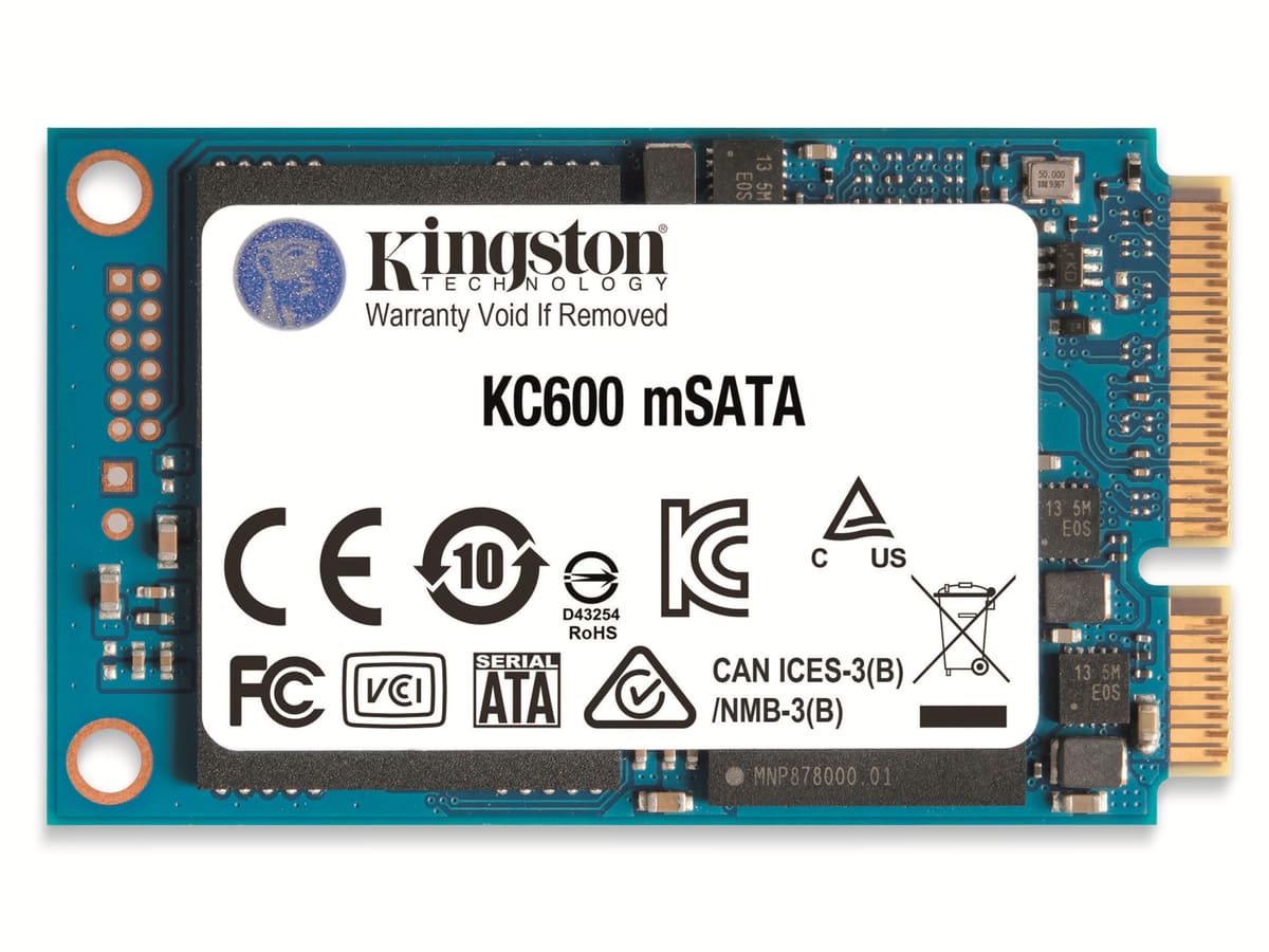 KINGSTON SSD KC600, mSATA, 512 GB KINGSTON SSD KC600, mSATA, 512 GB von Kingston