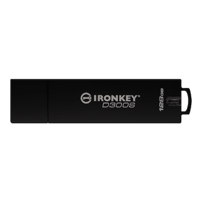 Kingston 128 GB IronKey D300S Verschlüsselter USB-Stick Metall USB 3.1 Gen1 von Kingston