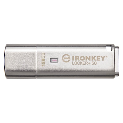 Kingston 128 GB IronKey Locker+ 50 Verschlüsselter USB-Stick Metall USB 3.2 Gen1 Kingston 128 GB IronKey Locker+ 50 Verschlüsselter USB-Stick Metall USB 3.2 Gen1 von Kingston