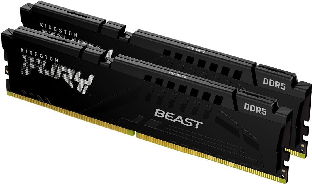 Kingston 32GB DDR5 6000MT/S CL30 DIMM - KIT OF 2 FURY BEAST BLACK EXPO (KF560C30BBEK2-32) von Kingston