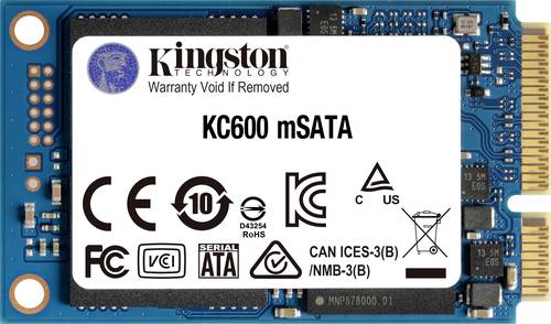 Kingston 512GB Interne mSATA SSD SATA 6 Gb/s Retail SKC600MS/512G Kingston 512GB Interne mSATA SSD SATA 6 Gb/s Retail SKC600MS/512G von Kingston