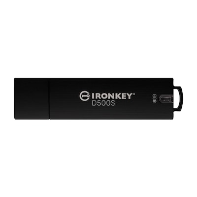 Kingston 8 GB IronKey D500S verschlüsselter USB-Stick USB-A 3.2 Gen1 Standard von Kingston