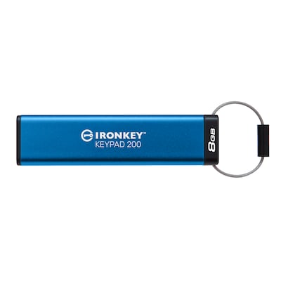 Kingston 8 GB IronKey Keypad 200 Verschlüsselter USB-Stick Metall USB 3.2 Gen1 von Kingston