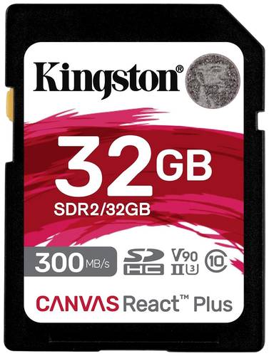 Kingston Canvas React Plus SD-Karte 32GB Class 10 UHS-II von Kingston