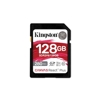 Kingston Canvas React Plus V60 128GB SDXC Speicherkarte 4K-UHS-II von Kingston