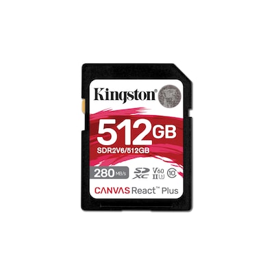Kingston Canvas React Plus V60 512GB SDXC Speicherkarte 4K-UHS-II von Kingston