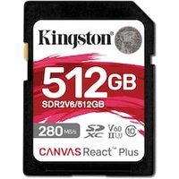 Kingston Canvas React Plus V60 512GB SDXC Speicherkarte 4K-UHS-II von Kingston