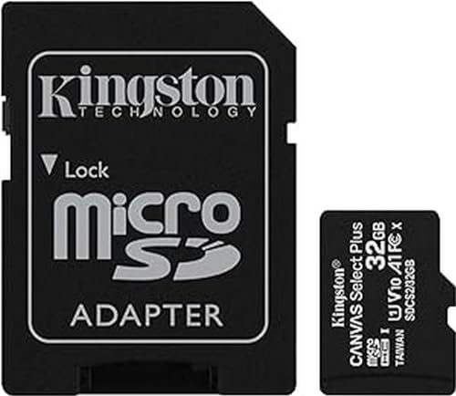 Kingston Canvas Select Plus microSD Speicherkarte, SDCS2/32GB Class 10 (inkl. SD Adapter) von Kingston