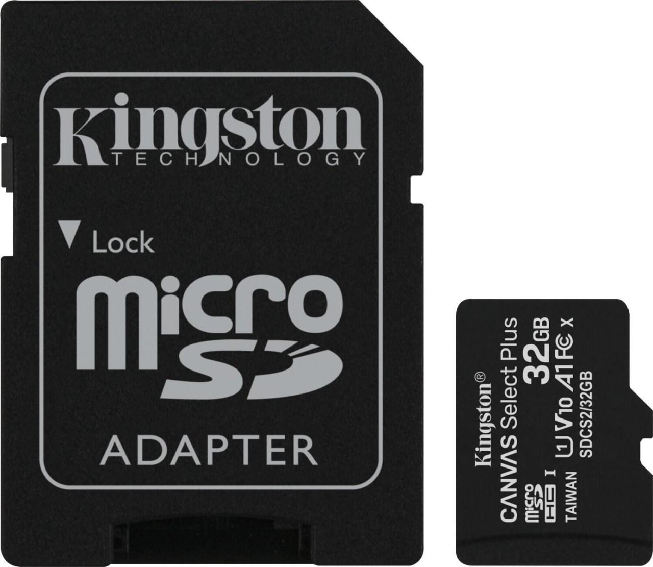 Kingston Canvas Select Plus - microSDHC 32GB Kit von Kingston