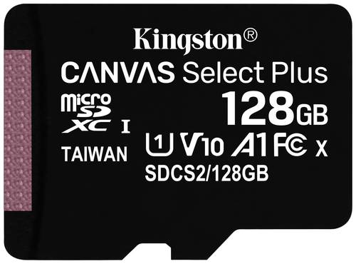 Kingston Canvas Select Plus microSDXC-Karte 128GB Class 10 UHS-I von Kingston