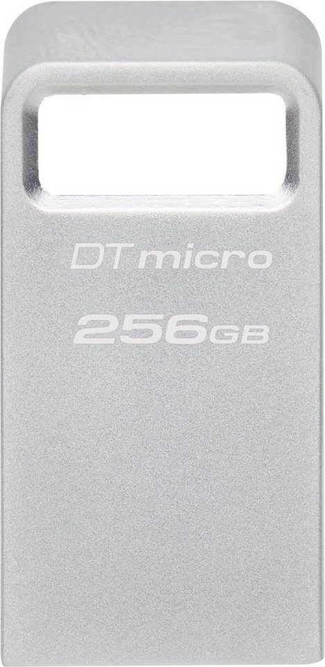 Kingston DATATRAVELER® MICRO 256GB USB-Stick (USB 3.2, Lesegeschwindigkeit 200 MB/s) von Kingston