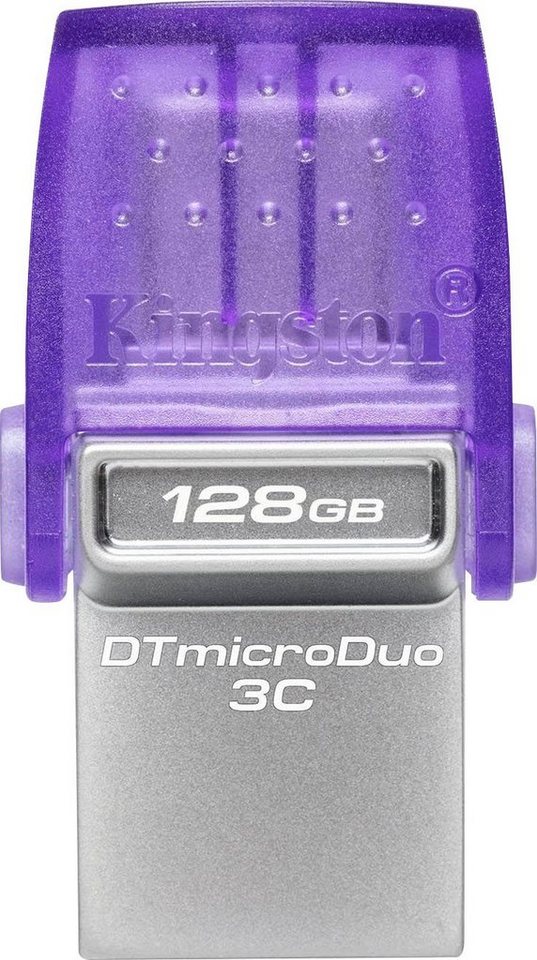 Kingston DATATRAVELER® MICRODUO™ 3C 128GB USB-Stick (USB 3.2, Lesegeschwindigkeit 200 MB/s) von Kingston