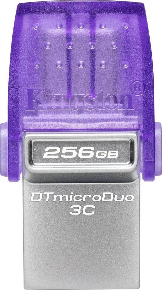 Kingston DATATRAVELER® MICRODUO™ 3C 256GB USB-Stick (USB 3.2, Lesegeschwindigkeit 200 MB/s) von Kingston