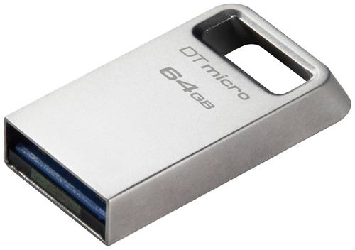 Kingston DataTraveler® Micro USB-Stick 64GB Silber DTMC3G2/64GB USB 3.2 Gen 1 von Kingston