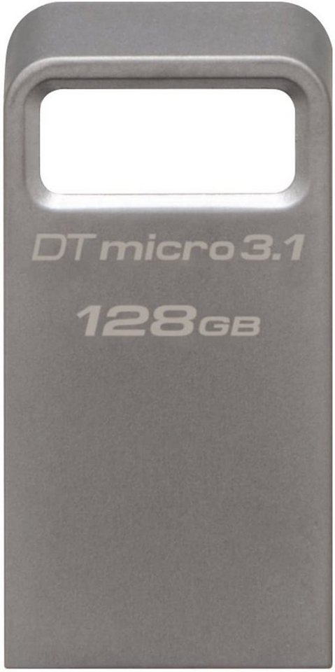 Kingston DataTraveler Micro 3.1 DTMC3/128GB Kleines Format USB 3.1 silber Mini-USB-Stick von Kingston