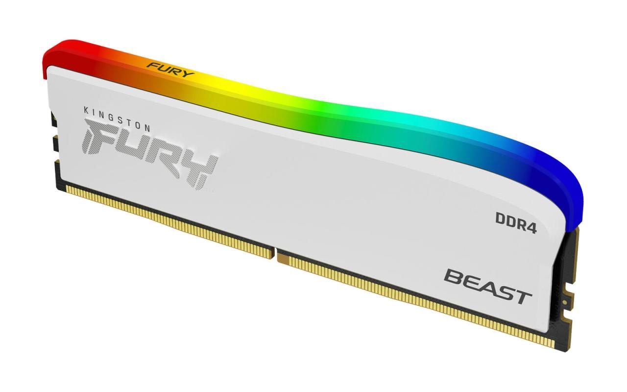 Kingston FURY™ Beast DDR4 RGB Special Edition - 1x 16GB weiß von Kingston