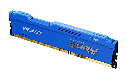 Kingston FURY Beast Blau 4GB 1600MHz DDR3 CL10 Desktop Speicher Einzelnes Modul KF316C10B/4 von Kingston