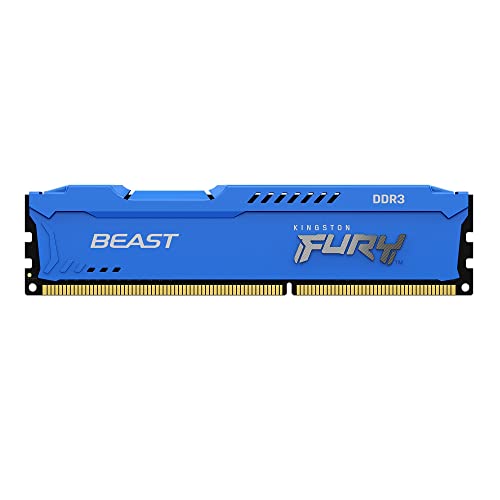 Kingston FURY Beast Blau 4GB 1866MHz DDR3 CL10 Desktop Speicher Einzelnes Modul KF318C10B/4 von Kingston