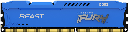 Kingston FURY Beast - DDR3 - Modul - 8 GB - DIMM 240-PIN - 1600 MHz / PC3-12800 - CL10 - 1.5 V - ungepuffert - non-ECC - Blau (KF316C10B/8) von Kingston