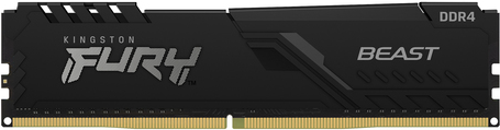 Kingston FURY Beast - DDR4 - Modul - 16 GB - DIMM 288-PIN - 3200 MHz / PC4-25600 - CL16 - 1.35 V - ungepuffert - non-ECC - Schwarz (KF432C16BB1/16) von Kingston