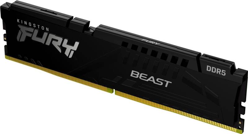 Kingston FURY Beast - DDR5 - Modul - 16 GB - DIMM 288-PIN - 6000 MHz / PC5-48000 - CL30 - 1.4 V - ungepuffert - on-die ECC - Schwarz (KF560C30BB-16) von Kingston