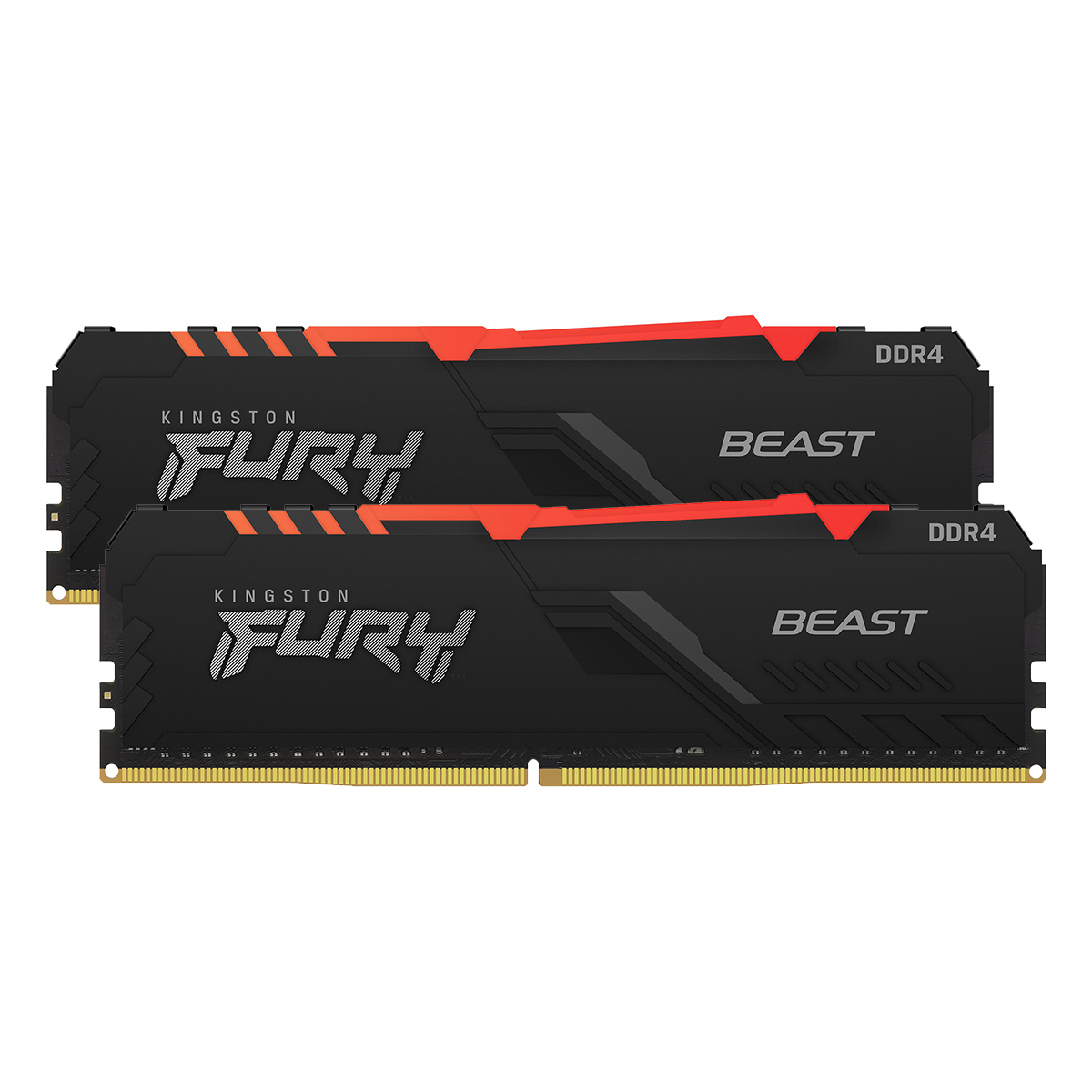 Kingston FURY Beast RGB 16GB Kit (2x8GB) DDR4-3600 CL17 UDIMM Gaming Arbeitsspeicher von Kingston