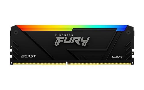 Kingston FURY Beast RGB 8GB 3600MT/s DDR4 CL17 DIMM PC Arbeitsspeicher KF436C17BB2A/8 von Kingston