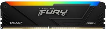 Kingston FURY Beast RGB - DDR4 - Kit - 64GB: 2 x 32GB - DIMM 288-PIN - 1600 MHz / PC4-25600 - CL16 - non-ECC - Schwarz (KF432C16BB2AK2/64) von Kingston
