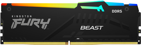 Kingston FURY Beast RGB - DDR5 - Modul - 32 GB - DIMM 288-PIN - 4800 MHz / PC5-38400 - CL38 - 1.1 V - ungepuffert - on-die ECC (KF548C38BBA-32) von Kingston