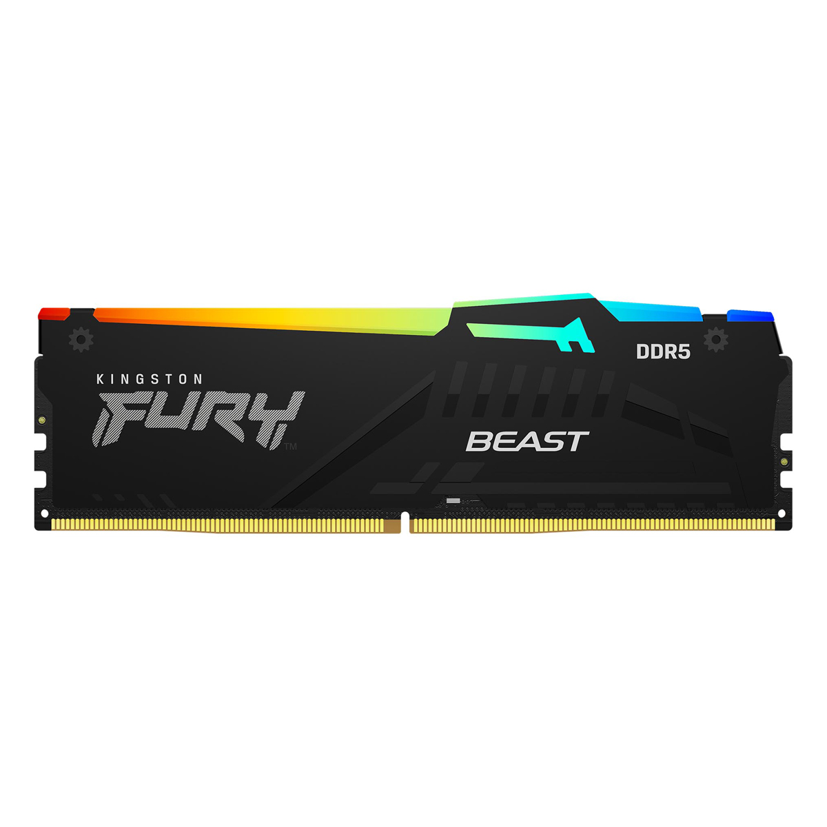 Kingston FURY Beast RGB Schwarz 32GB DDR5-6000 EXPO DIMM Arbeitsspeicher, CL36-38-38, 1.35V Kingston FURY Beast RGB Schwarz 32GB DDR5-6000 EXPO DIMM Arbeitsspeicher, CL36-38-38, 1.35V von Kingston