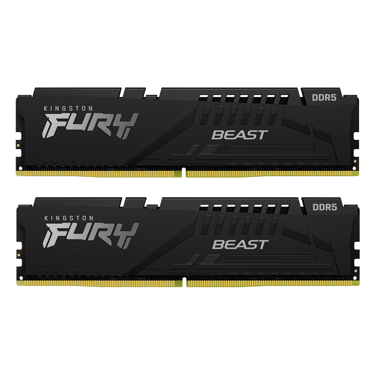 Kingston FURY Beast Schwarz 64GB Kit (2x 32GB) DDR5-6000 EXPO DIMM Arbeitsspeicher, CL30-36-36, 1.4V von Kingston