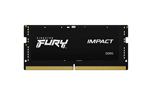 Kingston FURY Impact 16GB 4800MT/s DDR5 CL38 SODIMM Gaming Speicher für Laptop Einzelnes Modul - KF548S38IB-16 von Kingston