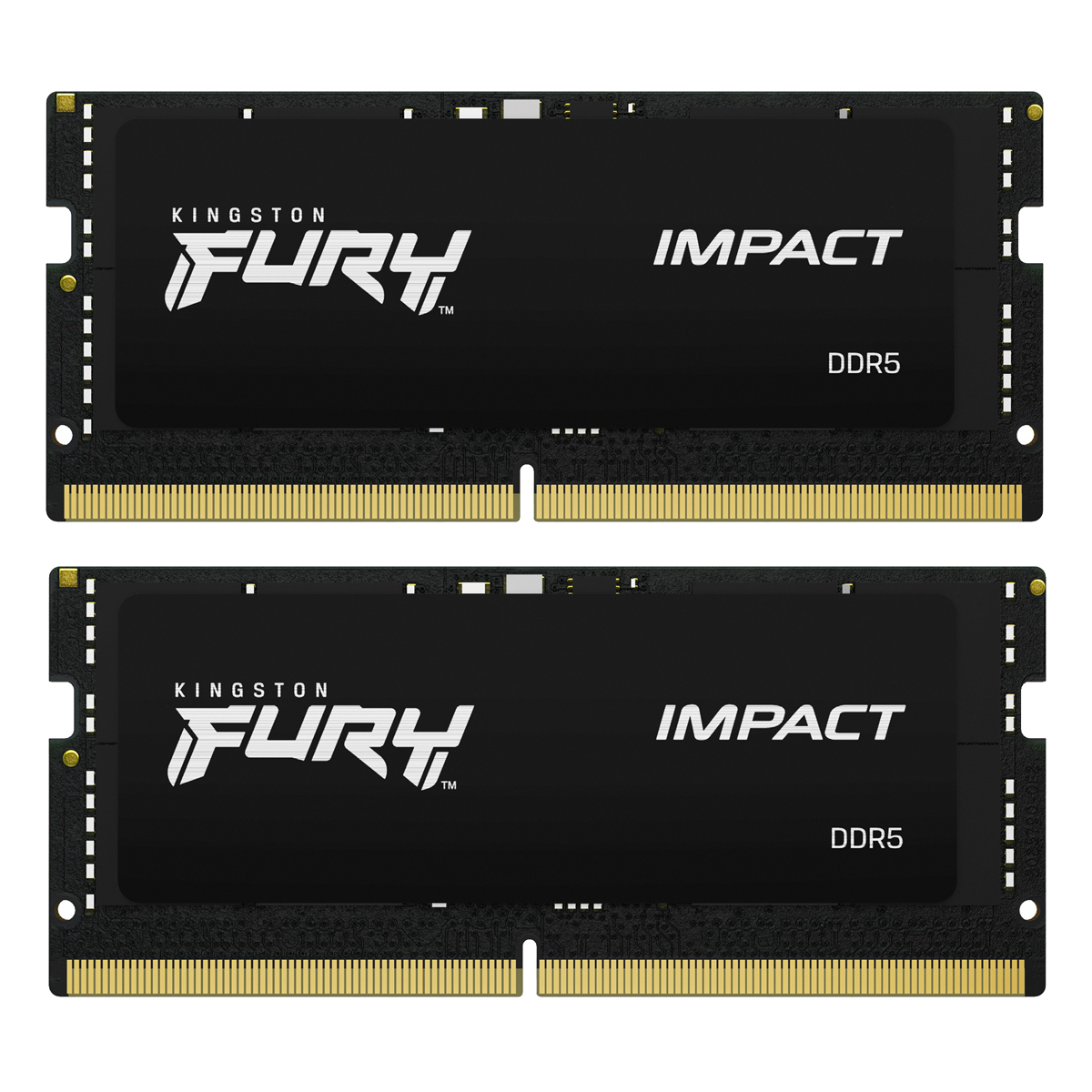 Kingston FURY Impact 32GB Kit (2x16GB) DDR5-4800 CL38 SO-DIMM Arbeitsspeicher von Kingston