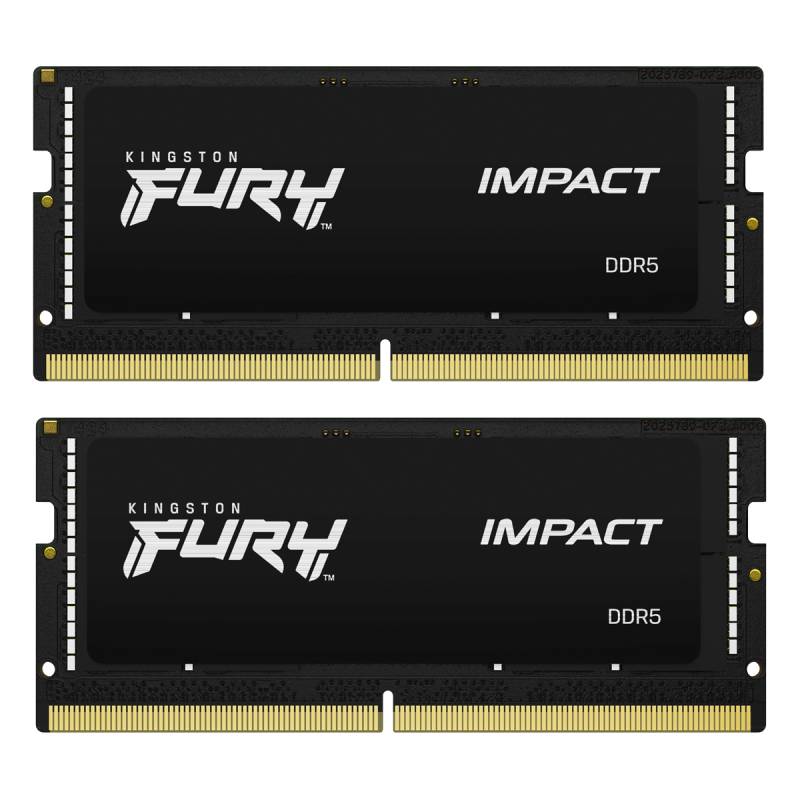 Kingston FURY Impact 64GB Kit (2x32GB) DDR5-5600 CL40 SO-DIMM Arbeitsspeicher von Kingston