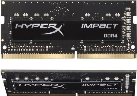 Kingston FURY Impact - DDR4 - Kit - 32 GB: 2 x 16 GB - SO DIMM 260-PIN - 2666 MHz / PC4-21300 - CL16 - 1.2 V - ungepuffert - non-ECC - Schwarz (KF426S16IBK2/32) von Kingston