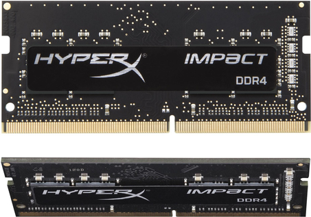 Kingston FURY Impact - DDR4 - Kit - 32 GB: 2 x 16 GB - SO DIMM 260-PIN - 3200 MHz / PC4-25600 - CL20 - 1.2 V - ungepuffert - non-ECC - Schwarz (KF432S20IBK2/32) von Kingston