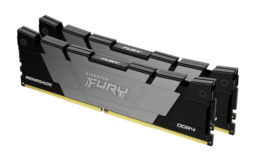 Kingston FURY Renegade 16GB 3200 DDR4 CL16 DIMM (Kit mit 2) Desktop Gaming Speicher - KF432C16RB2K2/16 von Kingston