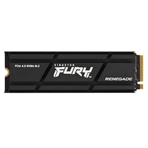 Kingston FURY Renegade 500G PCIe 4.0 NVMe SSD W/ HEATSINK - Für Gamer, Enthusiasten und Hochleistungsnutzer- SFYRSK/500G von Kingston
