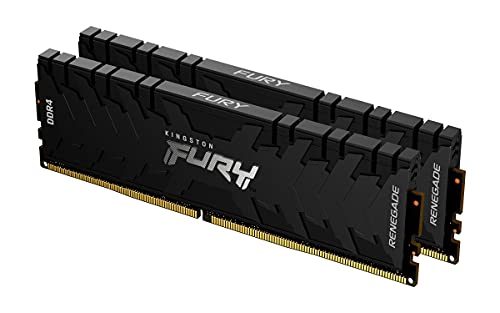 Kingston FURY Renegade 64GB (2x32GB) 3200MHz DDR4 CL16 Desktop Speicher Kit mit 2 KF432C16RBK2/64 von Kingston