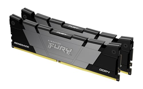 Kingston FURY Renegade 64GB 3200 DDR4 CL16 DIMM (Kit mit 2) Desktop Gaming Speicher - KF432C16RB2K2/64 von Kingston