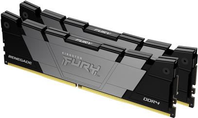 Kingston FURY Renegade - DDR4 - Kit - 16 GB: 2 x 8 GB - DIMM 288-PIN - 4000 MHz / PC4-32000 - CL19 - 1.2 V - ungepuffert - non-ECC - Schwarz (KF440C19RB2K2/16) von Kingston
