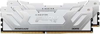 Kingston FURY Renegade - DDR5 - Kit - 48 GB: 2 x 24 GB - DIMM 288-PIN - 4200 MHz / PC5-67200 - CL40 - 1.45 V - ungepuffert - on-die ECC - Weiß & Silber (KF584CU40RWK2-48) von Kingston
