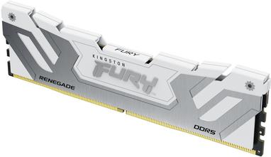 Kingston FURY Renegade - DDR5 - Modul - 24 GB - DIMM 288-PIN - 4200 MHz / PC5-67200 - CL40 - 1.45 V - ungepuffert - on-die ECC - weiß, Silber (KF584CU40RW-24) von Kingston