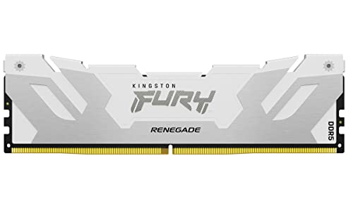 Kingston FURY Renegade DDR5 Silber/Weiss XMP 16GB 7600MT/s CL38 DIMM Desktop Gaming Speicher - KF576C38RW-16 Kingston FURY Renegade DDR5 Silber/Weiss XMP 16GB 7600MT/s CL38 DIMM Desktop Gaming Speicher - KF576C38RW-16 von Kingston