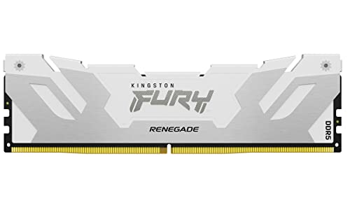 Kingston FURY Renegade DDR5 Silber/Weiss XMP 16GB 8000MT/s CL38 DIMM Desktop Gaming Speicher KF580C38RW-16 von Kingston