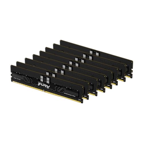 Kingston FURY Renegade Pro XMP 256GB 6000MT/s DDR5 ECC Reg CL32 DIMM (Kit mit 8) Speicher Übertaktbares ECC Registered DIMM - KF560R32RBK8-256 von Kingston